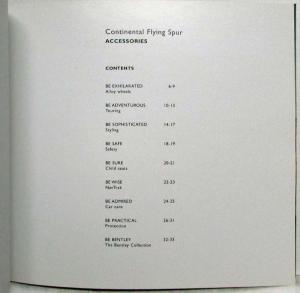 2005 Bentley Continental Flying Spur Accessories Brochure