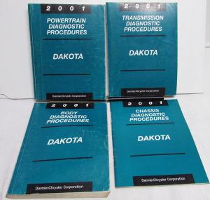 2001 Dodge Dakota Pickup Dealer Diagnostic Procedures Service Shop Manual Set