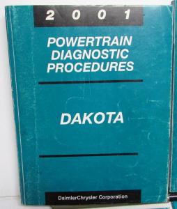 2001 Dodge Dakota Pickup Dealer Diagnostic Procedures Service Shop Manual Set