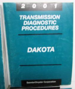 2001 Dodge Dakota Pickup Dealer Diagnostic Procedures Service Shop Manual Set