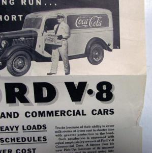 1935 Ford Truck V8 Heavy Loads On Fast Schedules At Lower Costs Ad Proof Orig