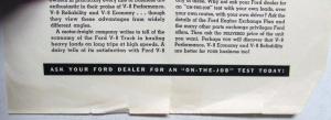 1935 Ford Truck V8 Heavy Loads On Fast Schedules At Lower Costs Ad Proof Orig