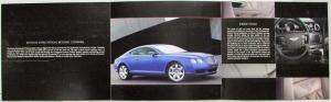 2006 Bentley Continental GT Mulliner Driving Specification Sales Folder