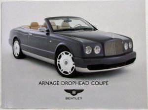 2006 Bentley Arnage Drophead Coupe Media Information Press Kit