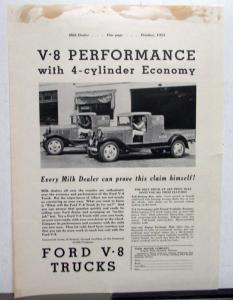 1935 Ford V8 Truck Delivery Features Low Cost Ad Proof Original