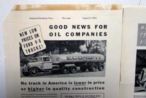 1935 Ford V8 Trucks Features This Company Has Found The Answer Ad Proof Orig