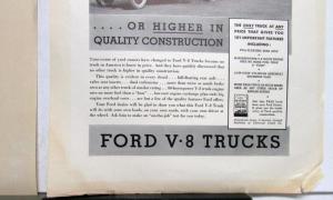 1935 Ford V8 Trucks Features Delivery Higher In Quality Ad Proof Original