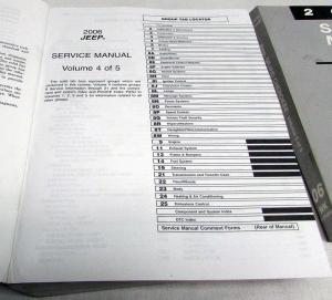 2006 Jeep Grand Cherokee Dealer Service Shop Repair Manual 4 Volume Set Original