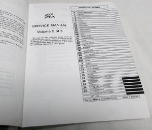 2006 Jeep Grand Cherokee Dealer Service Shop Repair Manual 4 Volume Set Original