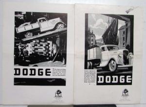 1935 Dodge Trucks Smarter Appearance Increased Load Capacity Ad Proof Orig