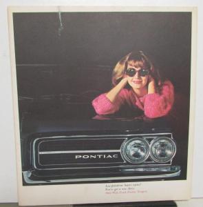 1964 Pontiac Tempest Prestige Dealer Sales Brochure LeMans Safari Original