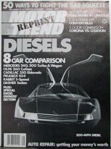1979 Pontiac Trans AMs & Chevy Z28s Convertible Motor Trend Article & Photo