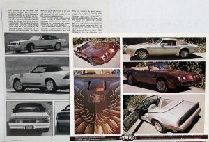 1979 Pontiac Trans AMs & Chevy Z28s Convertible Motor Trend Article & Photo