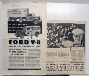 1935 Ford V8 Truck Delivery Features Heavy Loads Fast Schedules Ad Proof Orig