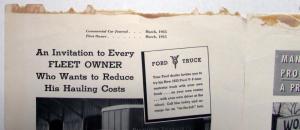 1935 Ford V8 Truck Fleet Owner Who Want To Reduce His Hauling Cost Ad Proof Orig