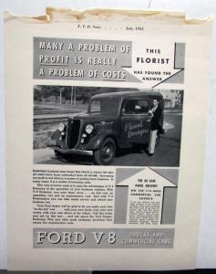 1935 Ford V8 DeLuxe Panel Delivery Feature Florist Found The Answer AdProof Orig