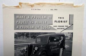 1935 Ford V8 DeLuxe Panel Delivery Feature Florist Found The Answer AdProof Orig