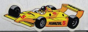 1982 Indy 500 Race Hall Rutherford Data Card Pennzoil Decal MPH Chart Collection