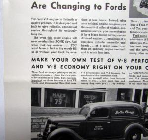 1936 Ford V8 Truck Delivery Flathead Engine Cleaners Are Changing Ad Proof Orig