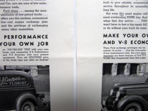 1936 Ford V8 Commercial Cars Flathead Engine Florists Are Changing Ad Proof Orig