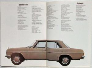 1968 Mercedes-Benz 220 D Sales Brochure from Paris Auto Show - French Text