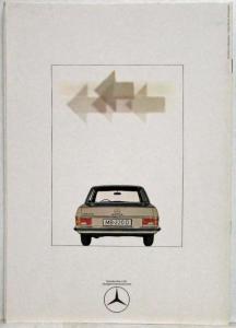 1968 Mercedes-Benz 220 D Sales Brochure from Paris Auto Show - French Text