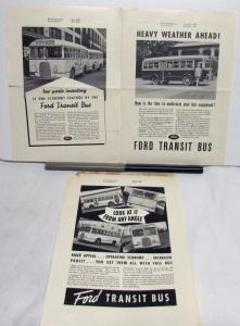 1937 Ford Bus Transit Modernize Your Bus Equipment Ad Proof Original