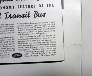 1937 Ford Bus Transit Modernize Your Bus Equipment Ad Proof Original