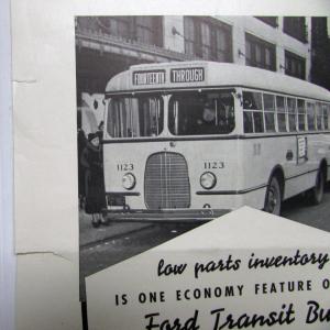 1937 Ford Bus Transit Modernize Your Bus Equipment Ad Proof Original