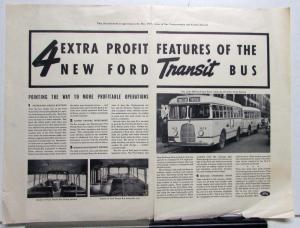 1937 Ford V8 Bus Transit 4 Extra Profit Features Ad Proof Original