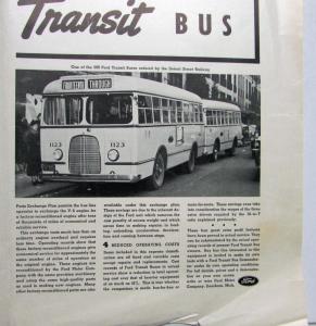 1937 Ford V8 Bus Transit 4 Extra Profit Features Ad Proof Original