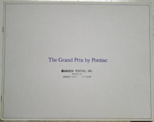 1965 Pontiac Grand Prix Dealer Sales Brochure Large Prestige