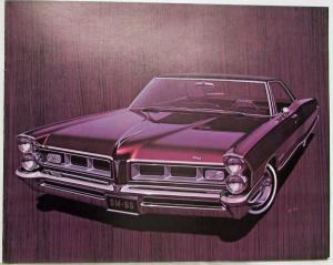 1965 Pontiac Grand Prix Dealer Sales Brochure Large Prestige