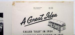 1937 Ford V8 Bus Transit Rider Appeal Sweeping The Nation Ad Proof Original