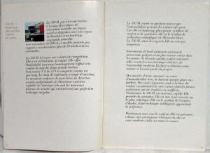 1971 Mercedes-Benz 350SL Sales Brochure - French Text