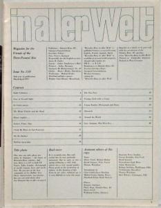 1971 Mercedes-Benz Magazine in aller Welt for Friends of 3-Pointed Star - No 110