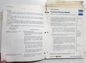 1974 Chrysler Plymouth Dealer Technical Service Bulletins Set Satellite Duster