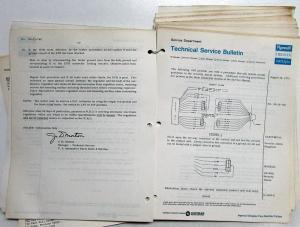 1974 Chrysler Plymouth Dealer Technical Service Bulletins Set Satellite Duster