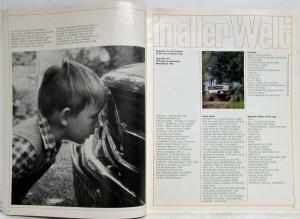 1972 Mercedes-Benz Magazine in aller Welt for Friends of 3-Pointed Star - No 116