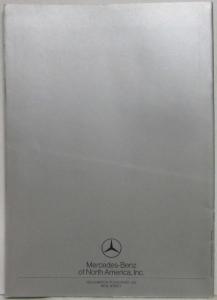 1971 Mercedes-Benz Never Built Conventional Cars Sales Brochure