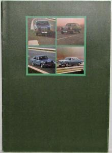 1972 Mercedes-Benz 220 and 250 Sales Brochure