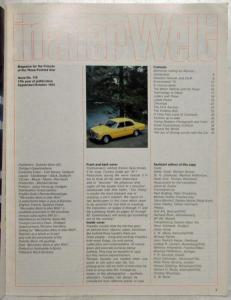 1972 Mercedes-Benz Magazine in aller Welt for Friends of 3-Pointed Star - No 119