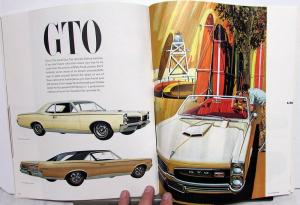 1967 Pontiac Sales Brochure Bonneville Grand Prix 2+2 GTO Catalina Sprint Large