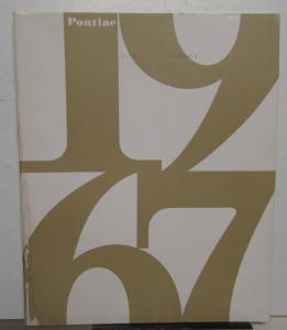 1967 Pontiac Sales Brochure Bonneville Grand Prix 2+2 GTO Catalina Sprint Large