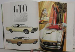 1967 Pontiac Sales Brochure Bonneville Grand Prix 2+2 GTO Catalina Sprint Large