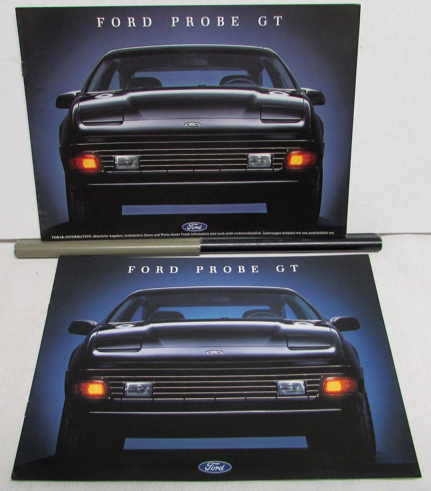 1991 Ford Probe GT Features Specifications Colors Options Brochure GERMAN FRENCH