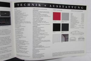 1991 Ford Probe GT Features Specifications Colors Options Brochure GERMAN FRENCH