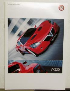 2004 Vauxhall VX220 Color Options Specifications Features Brochure UK