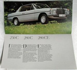 1976 Mercedes-Benz Passenger Car Programme Sales Brochure - German Text