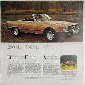 1976 Mercedes-Benz Passenger Car Programme Sales Brochure - German Text